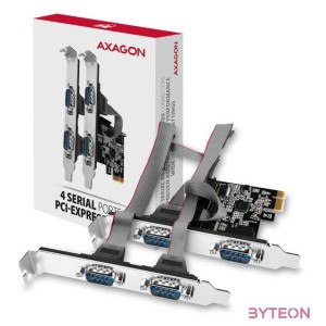 AXAGON PCEA-S4N PCIE Controller 4x Serial