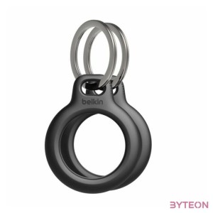 Belkin Secure Holder with Key Ring for AirTag 2-Pack Black