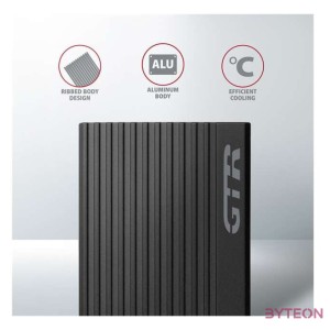 AXAGON EEM2-GTR SuperSpeed USB-C - NVMe M.2 THIN RIB Box Black