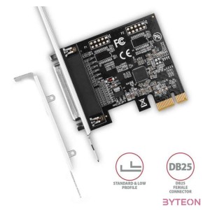 AXAGON PCEA-P1N 1x parallel port adapter w. SP  LP