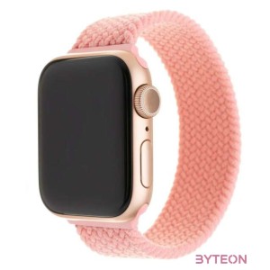 FIXED kötött nylon szíj Apple Watch 38,40mm, S méret, rózsaszín