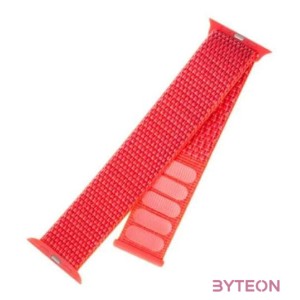 FIXED kötött nylon szíj Apple Watch 42,44mm, XL méret, piros