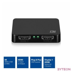 ACT AC7835 4K HDMI 1.4 Splitter 2 ports