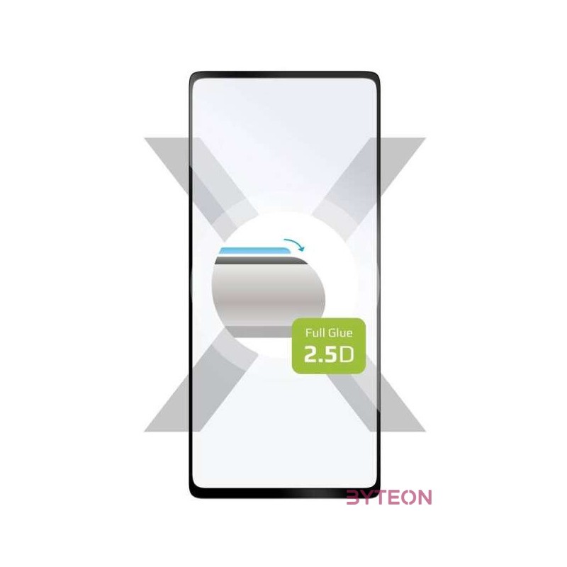 FIXED teljes kijelzős üvegfólia Samsung Galaxy S20 FE,FE 5G telefonokhoz, fekete
