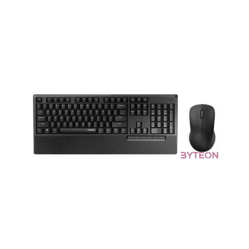 Rapoo X1960 Wireless Keyboard  Mouse Black HU