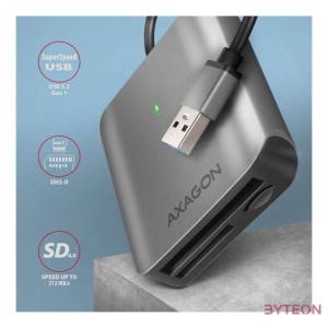 AXAGON CRE-S3 SUPERSPEED USB-A UHS-II Card Reader Black