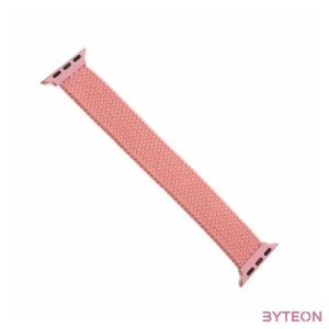 FIXED kötött nylon szíj Apple Watch 38,40mm, L méret, rózsaszín