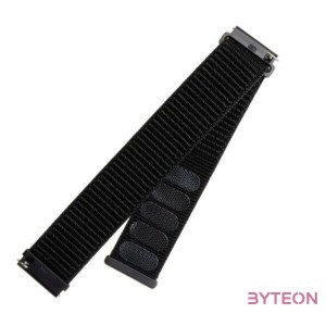 FIXED Nylon Strap Smartwatch 22mm wide Fekete