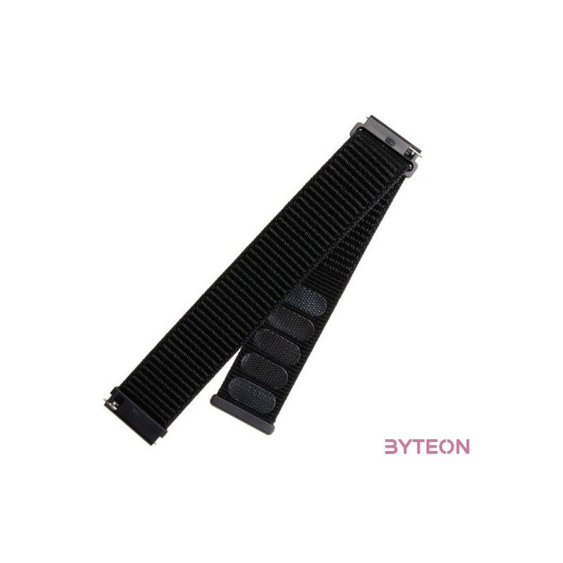 FIXED Nylon Strap Smartwatch 22mm wide Fekete