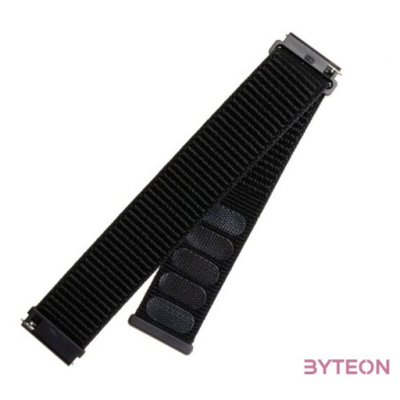 FIXED Nylon Strap Smartwatch 22mm wide Fekete