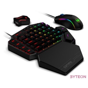 Redragon K585 One-handed RGB Gaming Keyboard Blue Switch and M721-Pro Mouse Combo with GA200 Converter for Xbox One,PS4,Switch,P