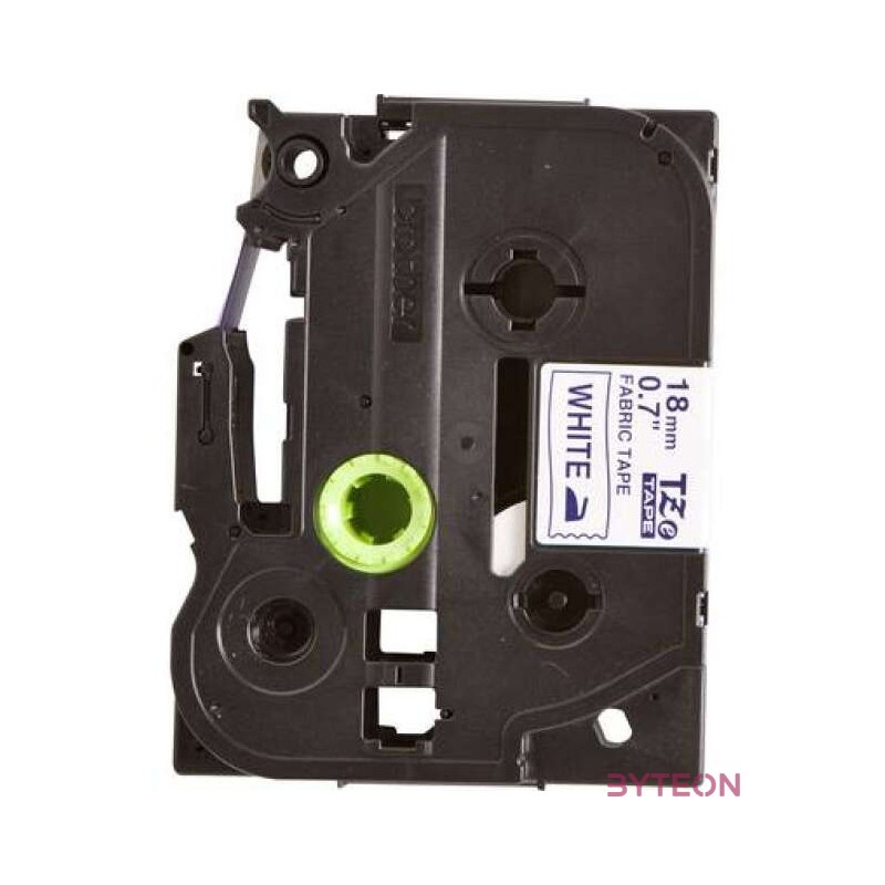 Brother TZe-FA4 P-touch Textil szalag (18mm) White on Blue - 3m