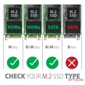AXAGON EEM2-SG2 SuperSpeed USB-C - M.2 NVMe  SATA SSD RAW box