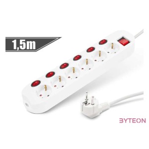 Delight 20248B Túlfeszültségvédő Kapcsolóval