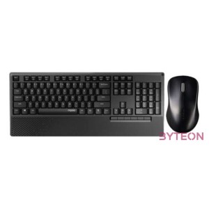 Rapoo X1960 Wireless Keyboard  Mouse Black HU