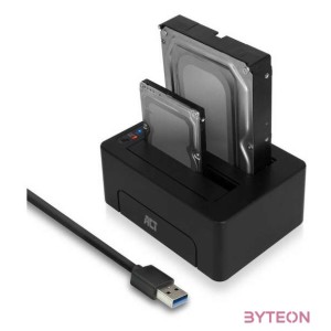 ACT AC1504 2,5 and 3,5 SATA dual hard drive docking station, USB 3.2 Gen1