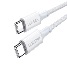 Cable USB-C to USB-C UGREEN 15268, 1,5m (white)