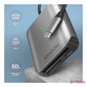 AXAGON CRE-S3C SUPERSPEED USB-C UHS-II Card Reader Black