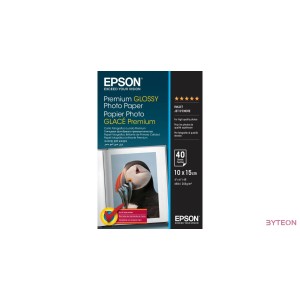 Epson Premium Glossy Photo Paper (10x15, 40db)