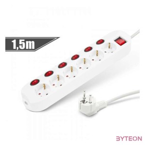 Delight 20248B Túlfeszültségvédő Kapcsolóval