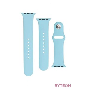 FIXED Szilikon Strap Set Apple Watch 42,44,45 mm, turquoise