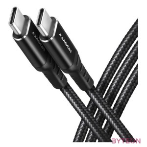 AXAGON BUCM-CM10AB HQ USB-C  USB-C Cable 1m Black