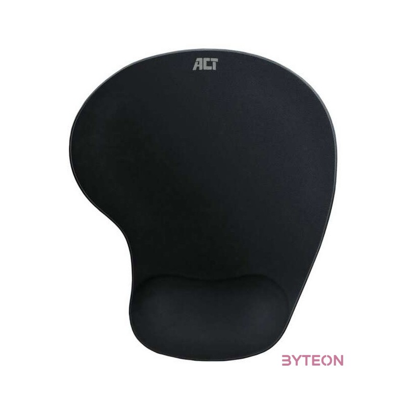 ACT AC8010 Ergonomic with wrist rest Egérpad Black