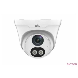 Uniview Easystar 2MP Colorhunter turret dómkamera, 4mm fix objektívvel, mikrofonnal és hangszóróval