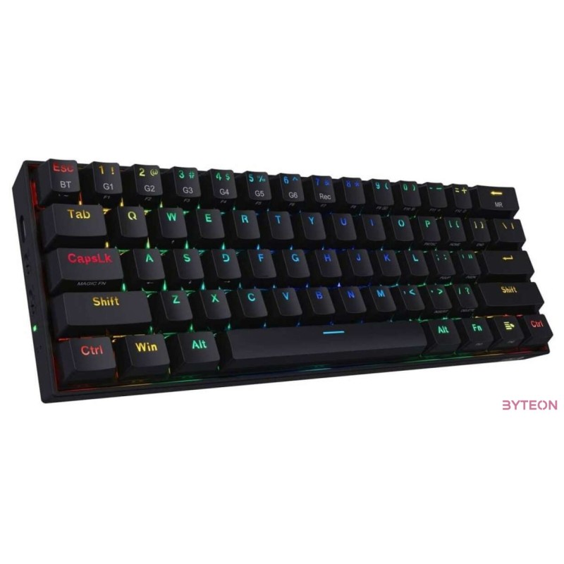 Redragon Draconic Compact RGB Wireless Red Mechanical Tenkeyless Designed Bluetooth Gaming Keyboard Black HU
