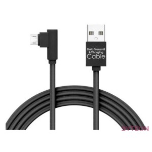 Delight MicroUSB 90 Adatkábel Black