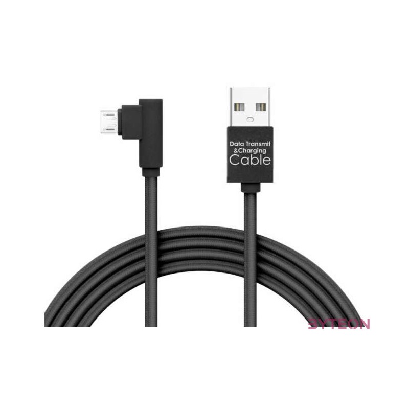 Delight MicroUSB 90 Adatkábel Black