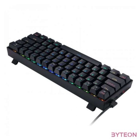 Redragon Draconic Compact RGB Wireless Blue Mechanical Tenkeyless Designed Bluetooth Gaming Keyboard Black HU