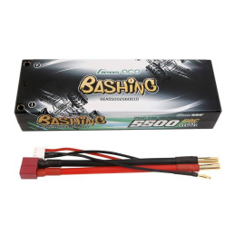 Battery Lipo Gens ace 5500mAh 2S 7.4V 60C HardCase RC 10 car with T-plug