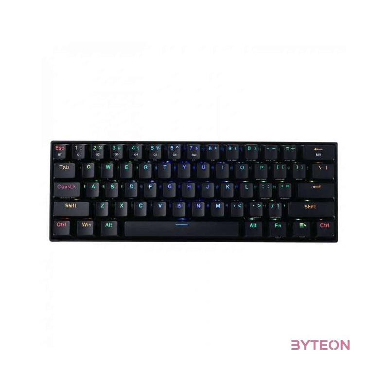 Redragon Draconic Compact RGB Wireless Brown Mechanical Tenkeyless Designed Bluetooth Gaming Keyboard Black HU