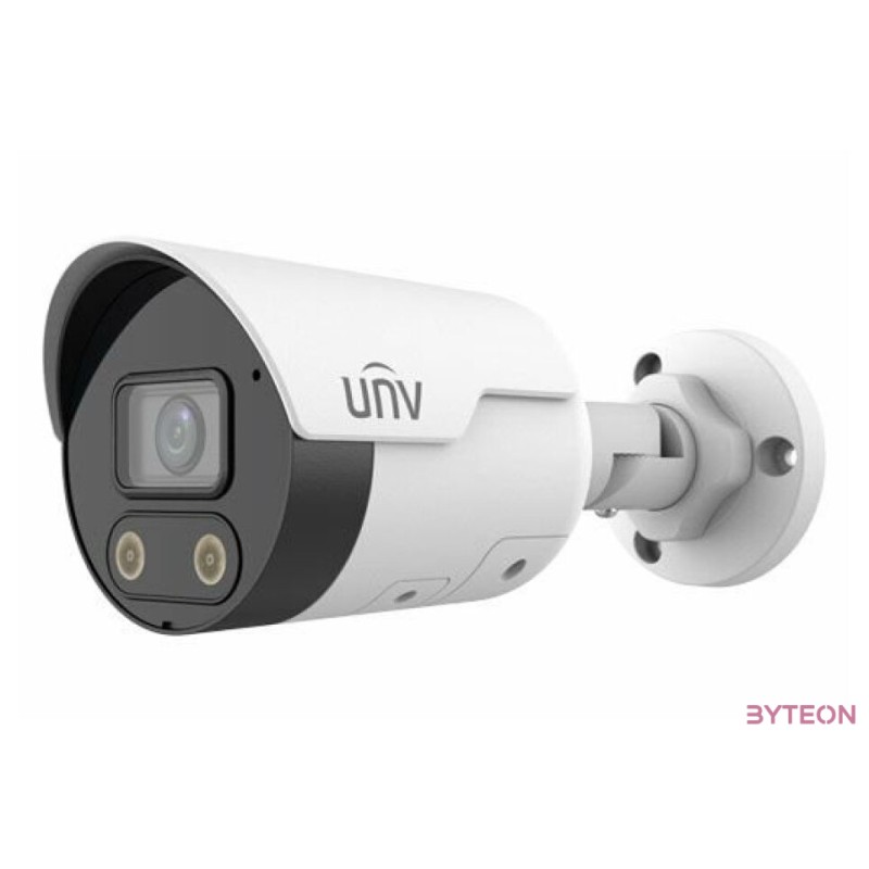 Uniview Easystar 4MP ColorHunter csőkamera, 2.8mm fix objektívvel, mikrofonnal és hangszóróval