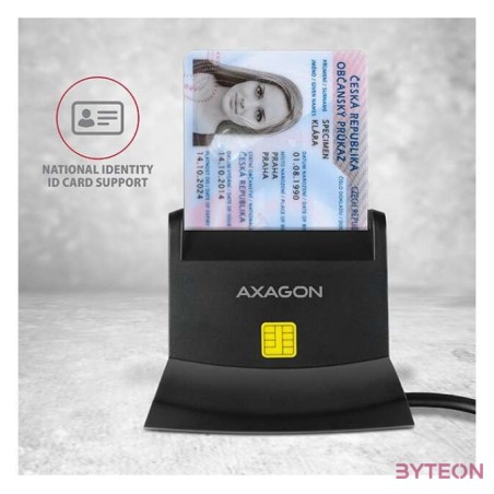 AXAGON CRE-SM2 USB Smart Card ID Card Reader  SD,microSD,SIM Card Reader