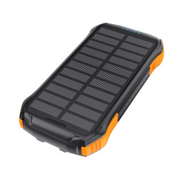 Choetech B659 Solar power bank with inductive charging 2x USB 10000mAh Qi 5W (black-orange)