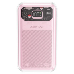 Acefast M2 Sparkling Series power bank, 20000mAh, 30W (pink)