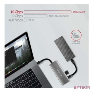 AXAGON HMC-5G2 SuperSpeed USB-C 10 Gbps SpeedSter 5H hub