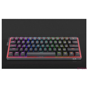 Redragon Fizz Pro black, wired2.4GBT Mechanical Keyboard, RGB, brown switch Black HU