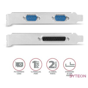 AXAGON PCEA-PSN PCIE 1x Paralel  2x Serial