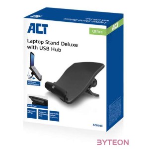 ACT AC8100 Laptop stand up to 17 adjustable height (6 positions) 4-port hub