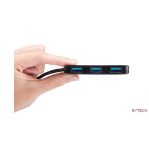 HUB Transcend SuperSpeed 4-port USB HUB [USB3.0] - Fekete