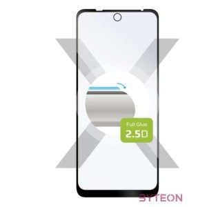 FIXED Full Cover 2,5D Üvegfólia Motorola Moto E30, Fekete