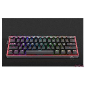 Redragon Fizz Pro black, wired2.4GBT Mechanical Keyboard, RGB, brown switch Black HU