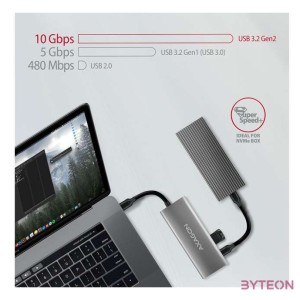 AXAGON HMC-5G2 SuperSpeed USB-C 10 Gbps SpeedSter 5H hub