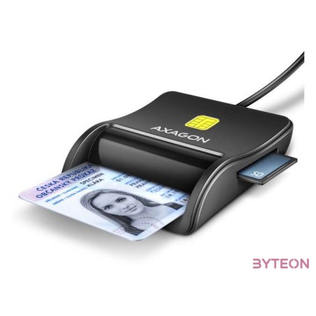 AXAGON CRE-SM3SD Smart Card Flatreader Black