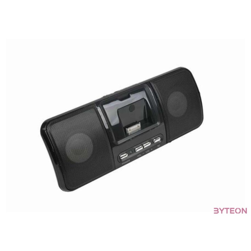 Gembird SPK321i Portable speakers with universal dock for iPhone and iPod Black