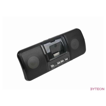 Gembird SPK321i Portable speakers with universal dock for iPhone and iPod Black