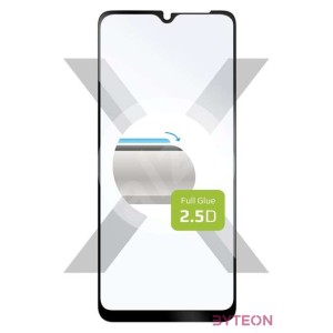 FIXED teljes kijelzős üvegfólia Samsung Galaxy A12 telefonhoz, fekete